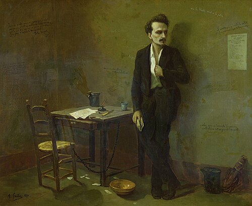 Henri Rochefort à la prison de Mazas, 1871, Amand Gautier