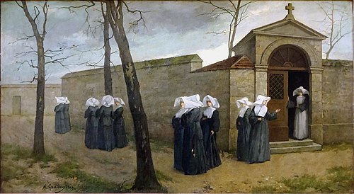 La promenade des soeurs, 1859, Amand Gautier