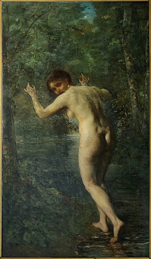 Surprise au bain, 1874, Amand Gautier