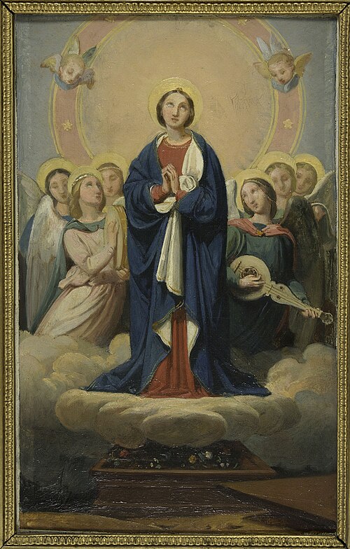Esquisse pour l'église Notre-Dame de Vincennes : L'Assomption de la vierge, 1836, Jean-Louis Bézard
