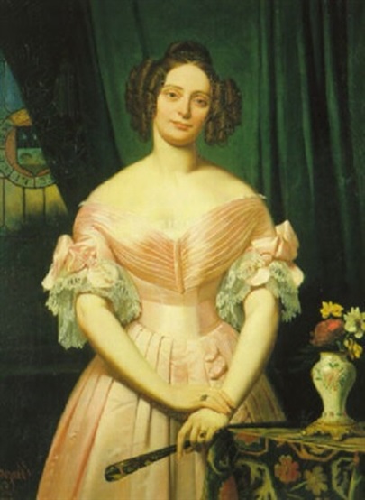 Portrait de la marquise de Massingy, 1838, Jean-Louis Bézard
