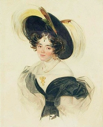 Portrait d'une dame de cour., 1840, Piotr Sokolov