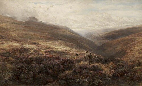 Moorland Scene, Derbyshire, 1889, Charles Thomas Burt