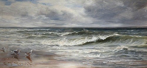 Sea Waves, 1880, Charles Thomas Burt