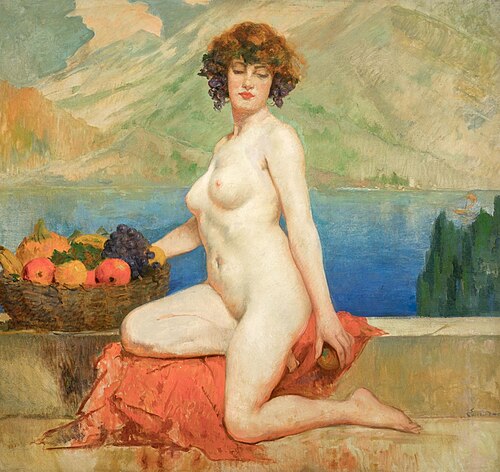 Maenad at the lake, 1950, Émile Baes