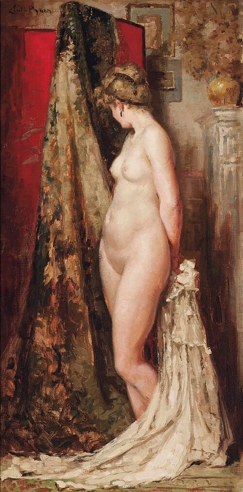 The artist's model, 1950, Émile Baes