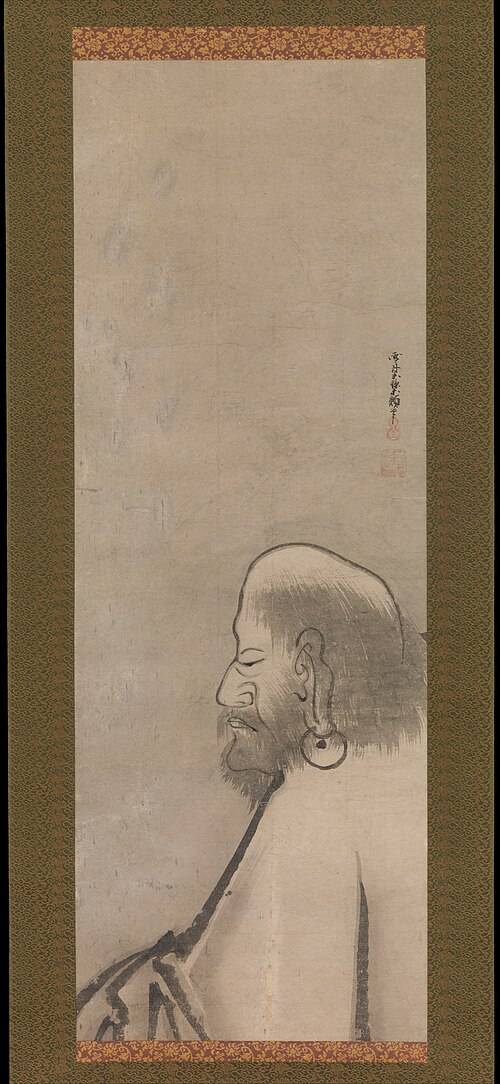 Portrait of Daruma, 1609, Unkoku Togan
