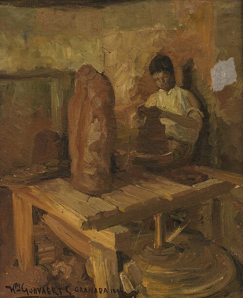 Potter in Granada, 1894, Henri Goovaerts
