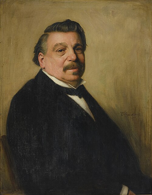 Portret van Michael Jacobus Marres (1826-1898), wethouder te Maastricht 1898-1919, 1911, Henri Goovaerts