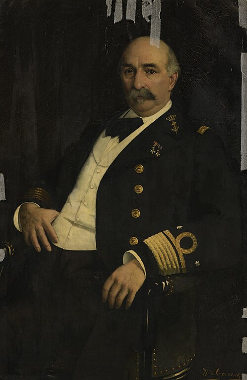 Portret van vice-admiraal Charles Henri Bogaert 1835-1892, 1890, Henri Goovaerts