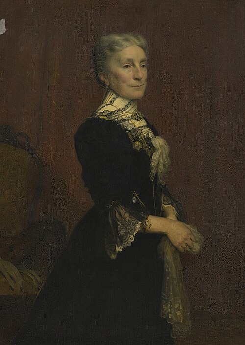 Portret van Louise Marie Laurence Polis-Henrar (1845-1935), echtgenote van Joseph L.H. Polis, , Henri Goovaerts