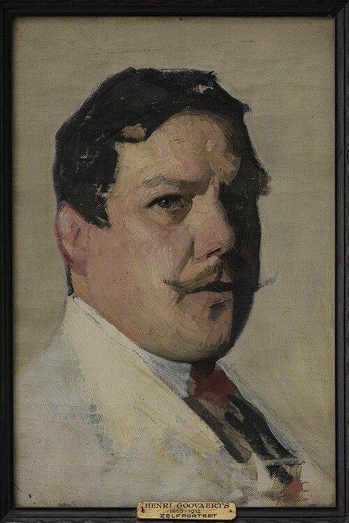 Zelfportret, 1898, Henri Goovaerts