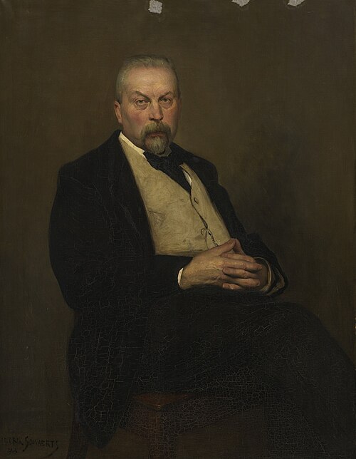Portret van Mathijs Egidius Klijnen (1842-1923), deurwaarder, 1903, Henri Goovaerts