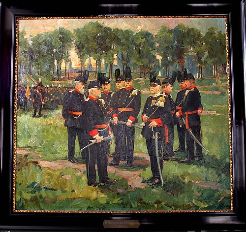 Schuttersstuk, Dienstdoende Schutterij Maastricht, 1910, Henri Goovaerts