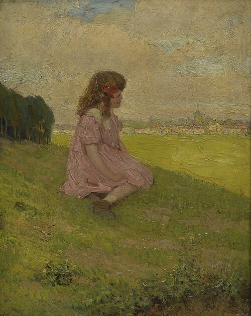Meisje op St.Pietersberg, 1912, Henri Goovaerts