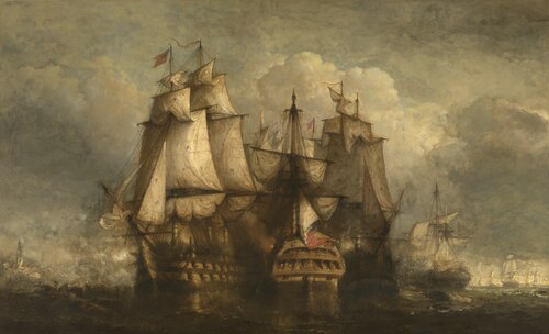 Siege of Vlissingen by an English Squadron, 1890, Hendrik Frans Schaefels