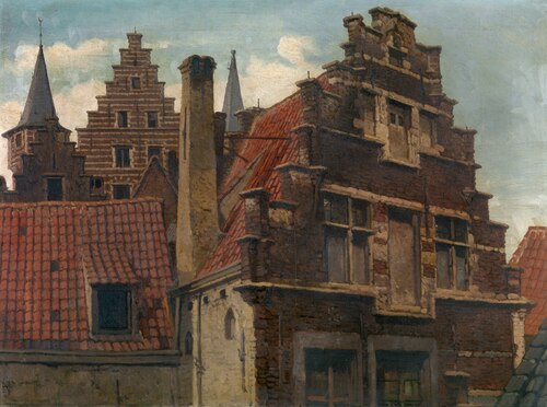 The Vleeshuis and Old Houses, , Hendrik Frans Schaefels