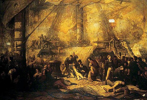Death of Nelson, 1850, Hendrik Frans Schaefels