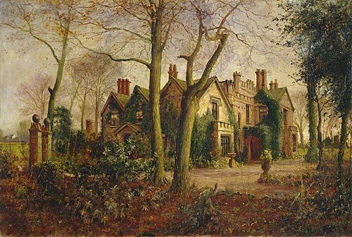 Late Autumn: Irlam Hall, near Manchester, 1909, James Hey Davies