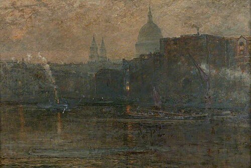 The Thames at Southwark, , James Stevens Hill