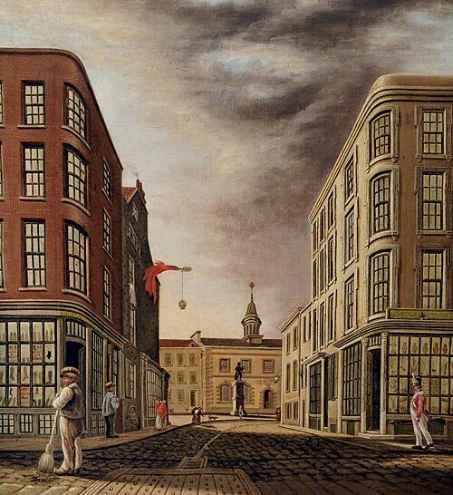 Peirson Place and Old Court House, 1836, Philip John Ouless