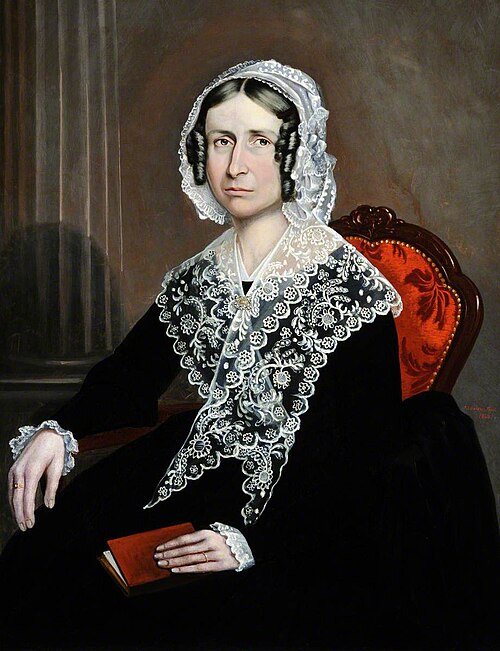 Portrait of Mary Ann (c.1796–after 1880), Wife of the Reverend George Balleine, 1846, Philip John Ouless