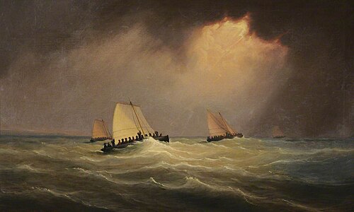 Day after the Shipwreck of the 'Silver Key' in the West Indies, 1850, Philip John Ouless