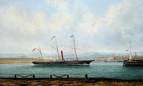 The 'Ladybird' Coming up Shoreham Harbour, 1 June 1851, 1855, Philip John Ouless