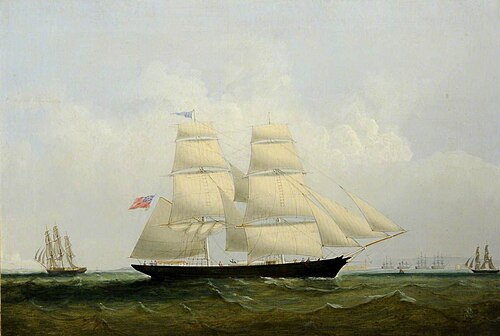 The Brig 'Kanagona', 1861, Philip John Ouless