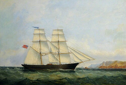 The 'Flying Scud' off Noirmont, 1862, Philip John Ouless