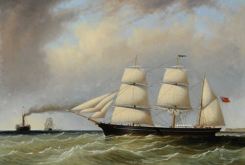 The 'Gemini' of Jersey, 1864, Philip John Ouless