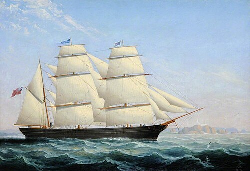 The 'Alexandra' Passing the Casquets, 1871, Philip John Ouless