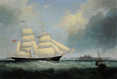 The 'Francis John' Passing the Casquets, , Philip John Ouless