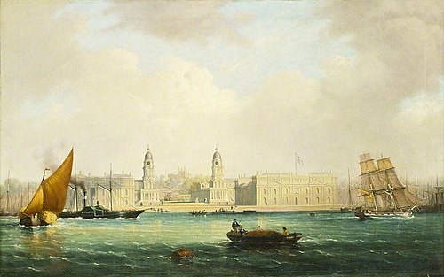Greenwich Hospital from the north, , Philip John Ouless