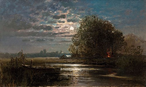 Moonlight over the bay, 1919, Otto Fedder