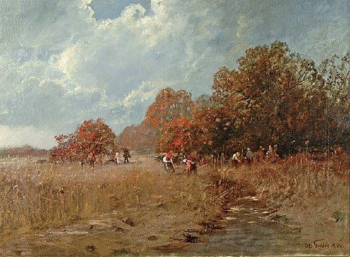 Collecting brushwood, 1899, Otto Fedder