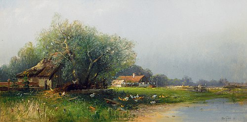 Homestead in Mecklenburg, 1901, Otto Fedder