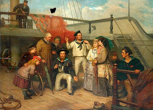 On Board the 'Victory', , James Clarke Waite