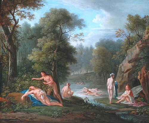 Landscape with Nymphs Bathing, , Jean François Marie Bellier