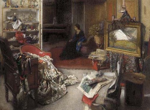 The Artist's Studio, 1912, Franz Hohenberger