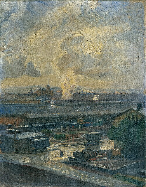 Kohlenbahnhof der Nordbahn, 1908, Franz Hohenberger