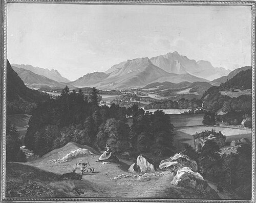 Berchtesgadener Landschaft, 1838, Gustav Reinhold