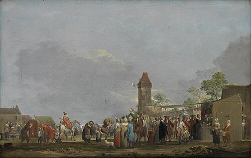 Year market scene, 1749, Norbert Joseph Carl Grund