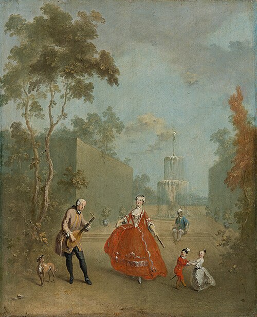 Dancer of a Minuet, 1760, Norbert Joseph Carl Grund