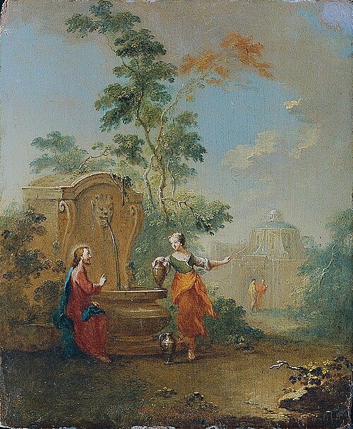 Christ and the Woman of Samaria, 1760, Norbert Joseph Carl Grund