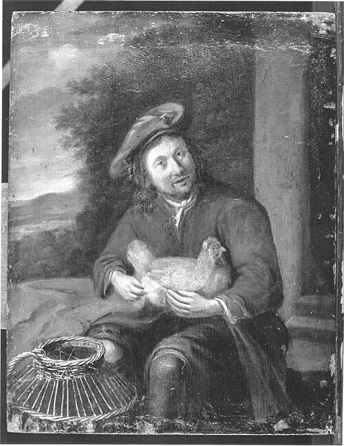 Bauer mit Henne, 1742, Norbert Joseph Carl Grund