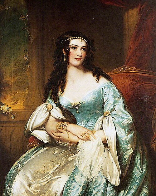 Miss Mordaunt (Mrs Nisbett) as Constance in 'The Love Chase', Worthing Theatre, 21 September 1838, , James Godsell Middleton