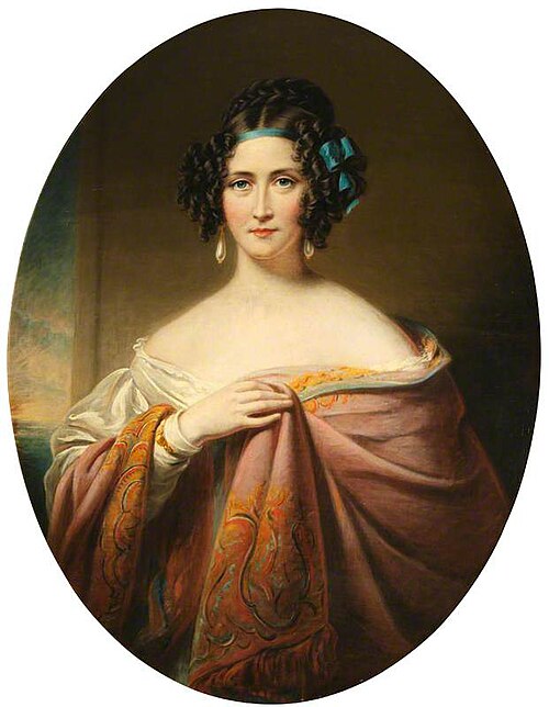 Mary Ann Viney-Evans, Viscountess Beaconsfield (1792-1872), , James Godsell Middleton