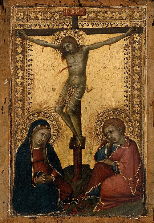 Crucified Christ with the Virgin and Saint John the Evangelist, , Naddo Ceccarelli