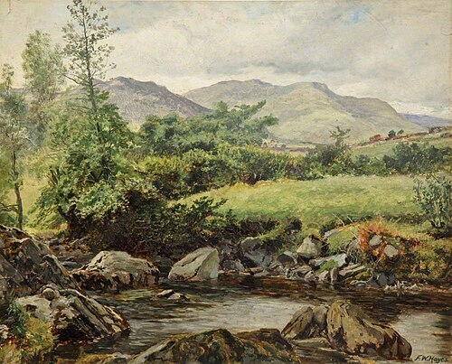 On the Colwyn, Beddgelert, 1881, Frederick William Hayes